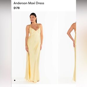 Show Me Your MuMu Yellow Anderson Maxi Dress